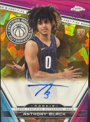 Certified Rookie Auto Anthony Black