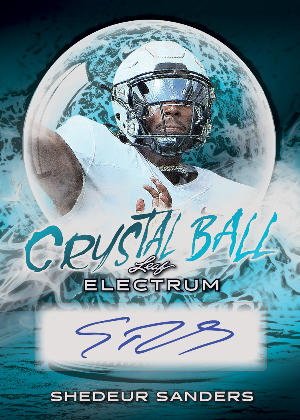 Crystal Ball Redemption Auto Shedeur Sanders MOCK UP