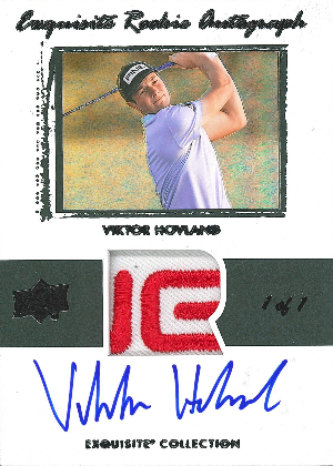 Exquisite Collection 2003-04 Retro Rookie Auto Swatch Black Viktor Hovland