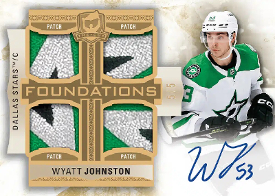 Foundation Quad Jersey Auto Wyatt Johnson MOCK UP