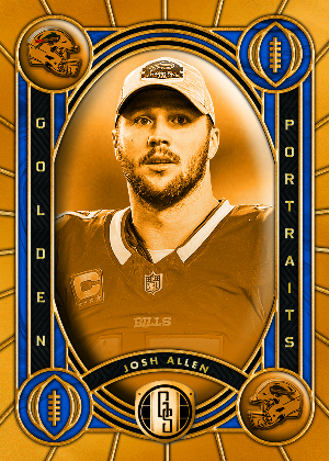 Golden Portraits Josh Allen MOCK UP