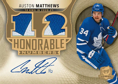 Honorable Numbers Auto Auston Matthews MOCK UP