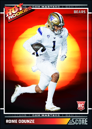 Hot Rookies Gem Masters Rome Odunze MOCK UP