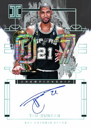 Impeccable Championship Signatures Tim Duncan MOCK UP