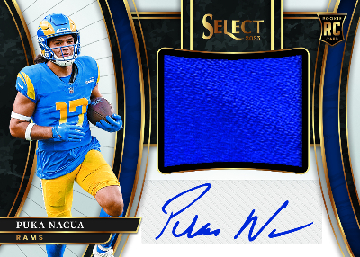 Jumbo Rookie Signature Swatches Puka Nacua MOCK UP