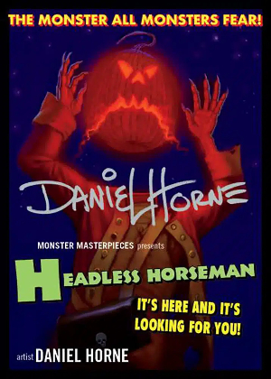 Movie Posters Variant Auto Headless Horseman Daniel Horne MOCK UP