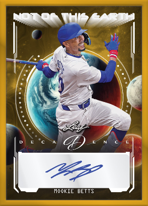 Not of this Earth Gold Marble Mookie Betts MOCK UP