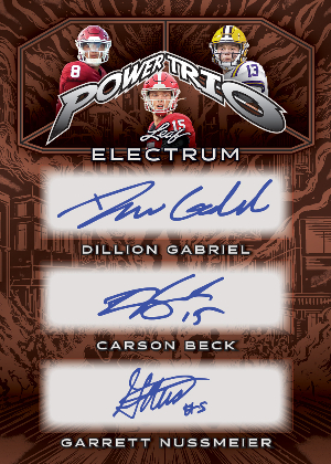 Power Trio Auto Dillion Gabriel, Carson Beck, Garrett Nussmeier MOCK UP