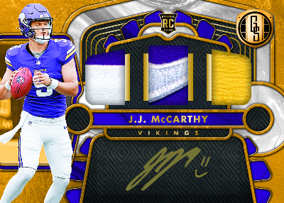 Rookie Jersey Auto Triple JJ McCarthy MOCK UP