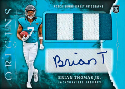 Rookie Jumbo Jersey Autos Turquoise Brian Thomas Jr MOCK UP