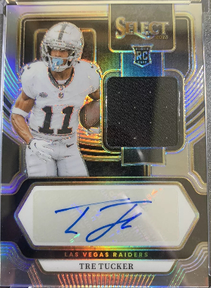 Rookie Signature Memorabilia Prizm Tre Tucker