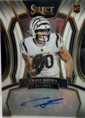 Rookie Signatures White Sprizm Chase Brown