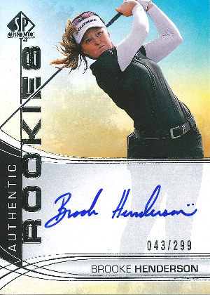 SP Authentic Signatures Authentic Rookies Brooke Henderson