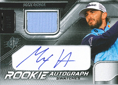 SPx Rookie Auto Swatch Max Homa