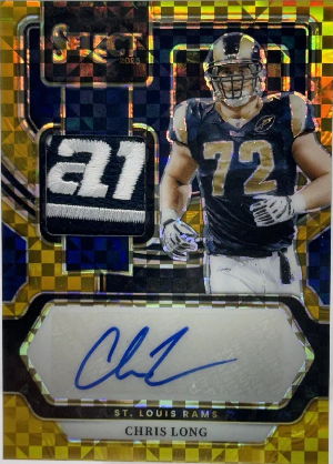 Signature Memorabilia Gold Prizm Chris Long