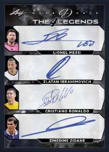 The 4 Legends Ink Painting Black Lionel Messi, Zlatan Ibrahimovich, Cristiano Ronaldo, Zinedine Zidane MOCK UP