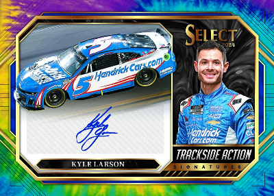 Trackside Action Signatures Kyle Larson MOCK UP