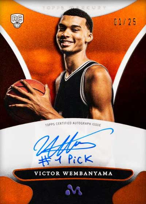 Auto Orange Refractor Victor Wembanyama MOCK UP