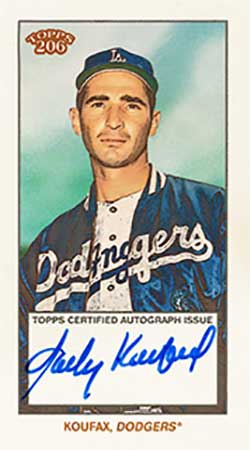 Autographs Sandy Koufax MOCK UP