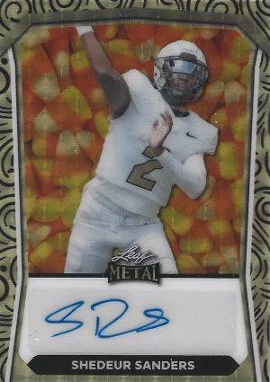 Halloween Auto Super Prismatic Candy Corn Shedeur Sanders