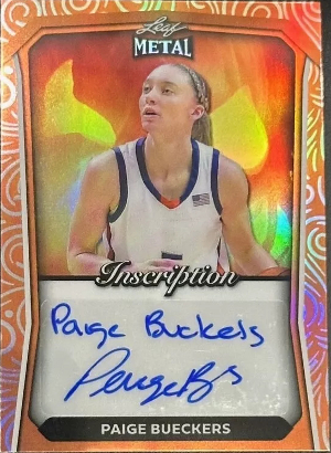 Halloween Inscription Auto Prismatic Jack o Lantern Paige Bueckers