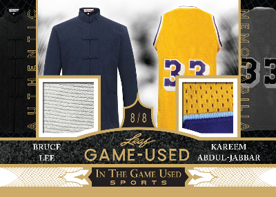 In The Game Used 2s Bruce Lee, Kareem Abdul-Jabbar MOCK UP