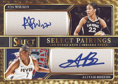 Select Pairings Signatures A'Ja Wilson, Aliyah Boston MOCK UP