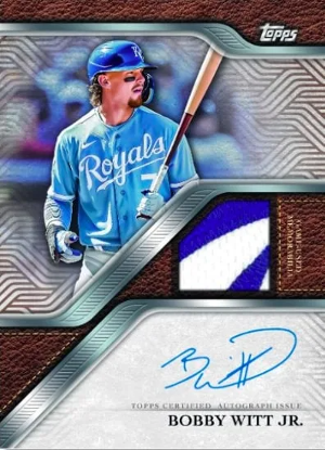 Topps Reverence Auto Patch Bobby Witt Jr MOCK UP