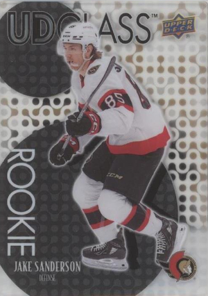 UD Glass Rookies Black Jake Sanderson