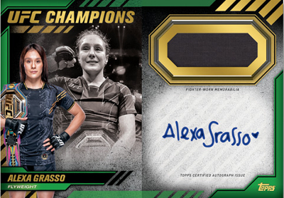 UFC Champions Auto Relic Booklet Interior Alexa Grasso MOCK UP