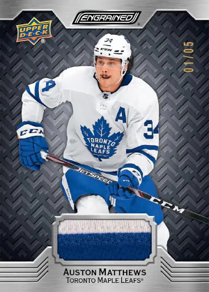 Base Ebony Premium Memorabilia Auston Matthews MOCK UP