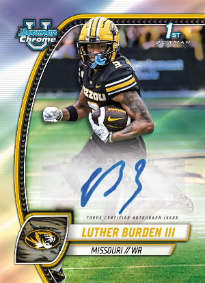 Bowman Chrome Prospect Auto Luther Burden III MOCK UP