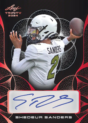 Clear Auto Black Edition Red Shedeur Sanders MOCK UP