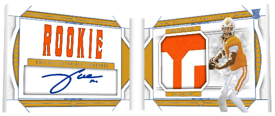 College Materials Signature Booklet Platinum Joe Milton III MOCK UP