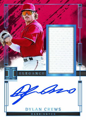 Elegance Prospect Jersey Auto Dylan Crews MOCK UP