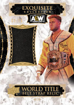 Exquisite Collection World Champion Title Belt Stap Relics MJF MOCK UP