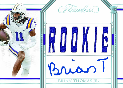 Flawless Rookie Team Slogan Signatures Brian Thomas Jr MOCK UP