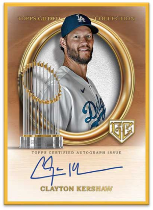 Gilded Champions Auto Clayton Kershaw MOCK UP