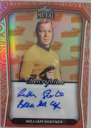 Inscription Auto Pumpkin Pie William Shatner