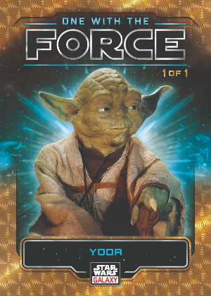 One With the Force SuperFractor Yoda MOCK UP