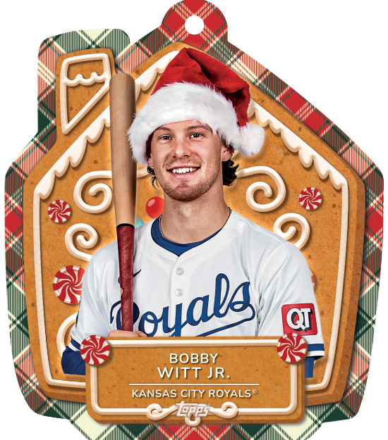 Oversized Die-Cut MLB Ornaments Bobby Witt Jr MOCK UP