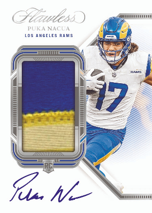 Rookie Patch Auto Puka Nacua MOCK UP