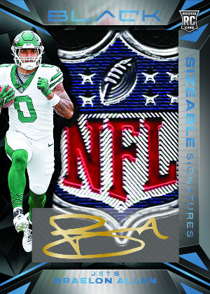 Sizeable Signatures Rookie Shield Braelon Allen MOCK UP