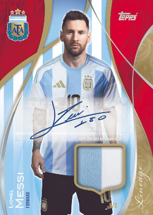 The King's Colors Auto Relics Lionel Messi MOCK UP