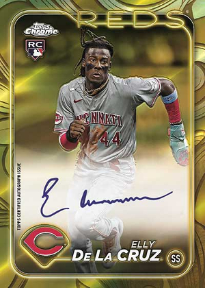 Topps Chrome Gold Auto Elly De La Cruz MOCK UP