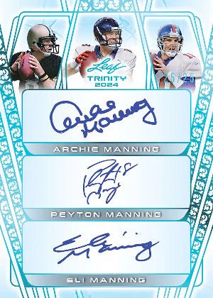 Triple Auto Archie Manning, Peyton Manning, Eli Manning MOCK UP