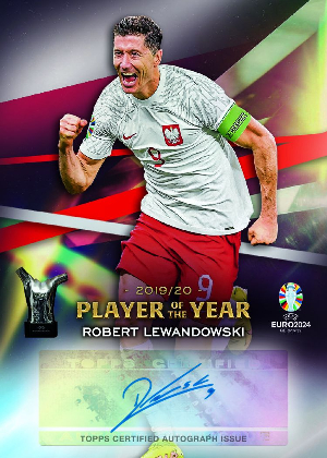 UEFA Players of the Year Auto Robert Lewandowski MOCK UP