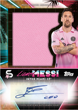 Worlds Greatest Auto Jumbo Relics Lionel Messi MOCK UP