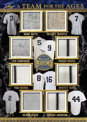 A Team For the Ages Babe Ruth, Joe DiMaggio, Yogi Berra, Derek Jeter, Mickey Mantle, Roger Maris, Whitey Ford, Reggie Jackson MOCK UP