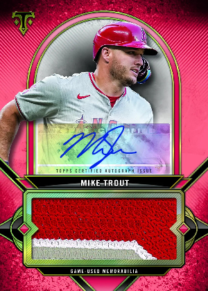 Auto Relics Ruby Mike Trout MOCK UP